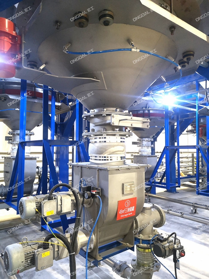 酸性染料氣力輸送系統